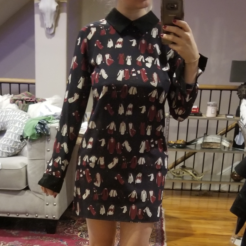 Victoria Beckham navy tunic/mini dress